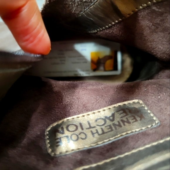 Kenneth Cole Reaction Brown Boots with Heels - Picture 6 of 6